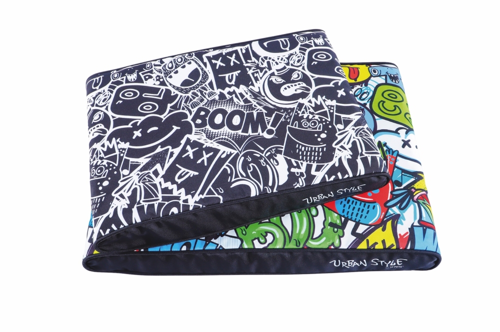 M-Pets Urbanstyle Contempo Minder Yatak (L) 95x65x9 cm Siyah/Beyaz - 6