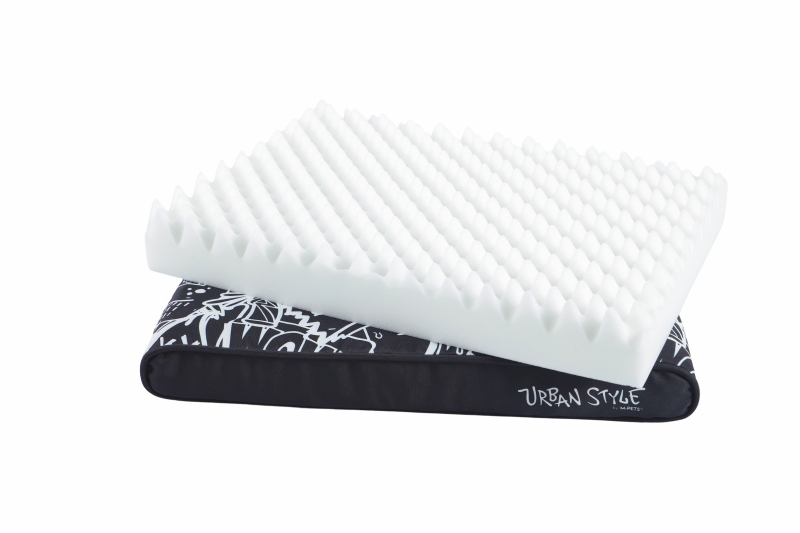 M-Pets Urbanstyle Contempo Minder Yatak (S) 65x45x9 cm Siyah/Beyaz - 3