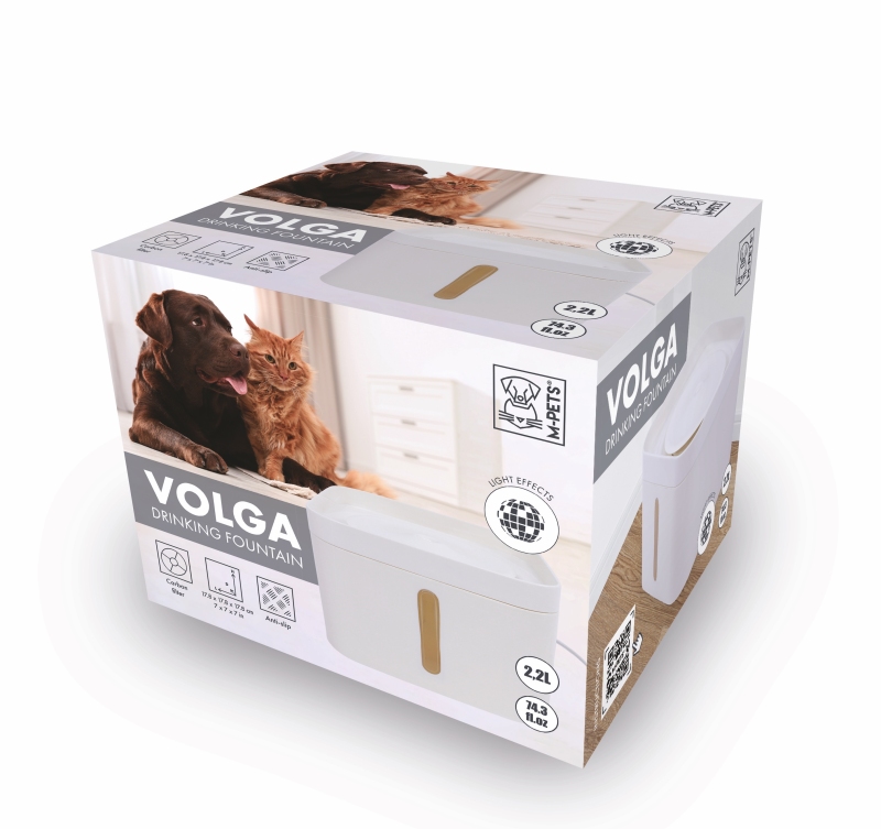 M-Pets Volga Işıklı Su Sebili 2,2 L