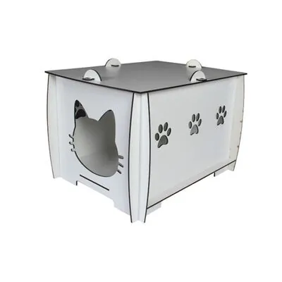 Markamama Beyaz Kedi Evi - 3