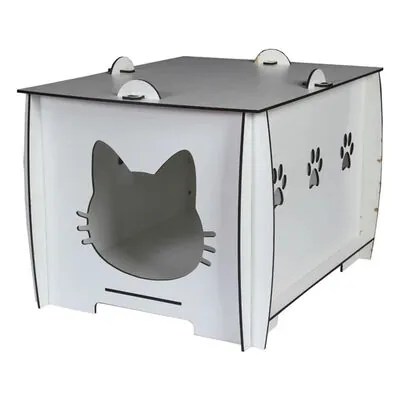 Markamama Beyaz Kedi Evi - 2