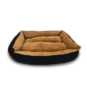 Markamama Bisküvi Dikdörtgen Köpek Yatağı Camel