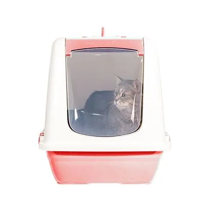 Markamama Büyük Kapalı Kedi Tuvaleti Kedi Kumu Küreği Hediyeli - 5