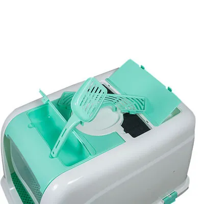 Markamama Büyük Kapalı Kedi Tuvaleti Kedi Kumu Küreği Hediyeli - 9