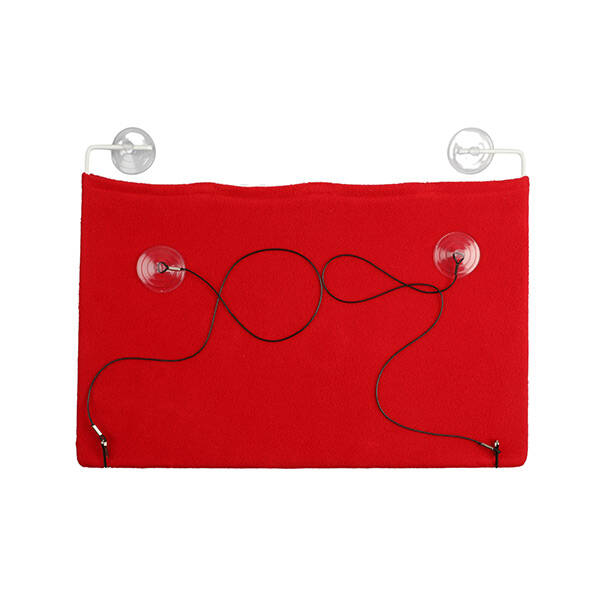 Tigres Cama Yapışan Vantuzlu Kedi Yatağı Kırmızı - 2