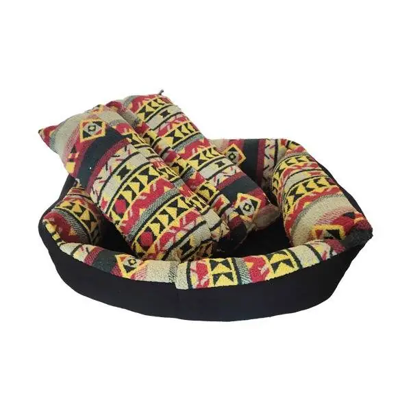 Markamama Etnik Desenli Dikdörtgen Köpek Yatağı 55 x 75 cm - 1