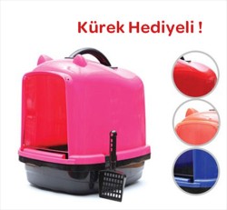 Markamama Kapalı Kedi Tuvaleti + Kedi Küreği Hediyeli
