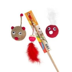 Markamama Kedi Oyuncağı Seti- Kırmızı - 2