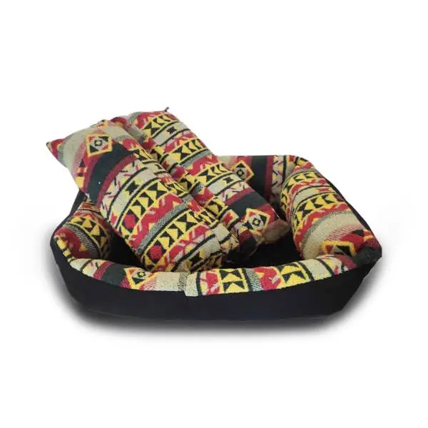 Markamama Kilim Desenli Dikdörtgen Kedi Köpek Yatağı 40*60 - 1