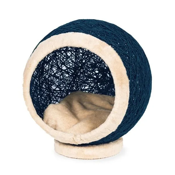 Markamama Küre Şeklinde Kedi Evi 45 CM Lacivert - 1