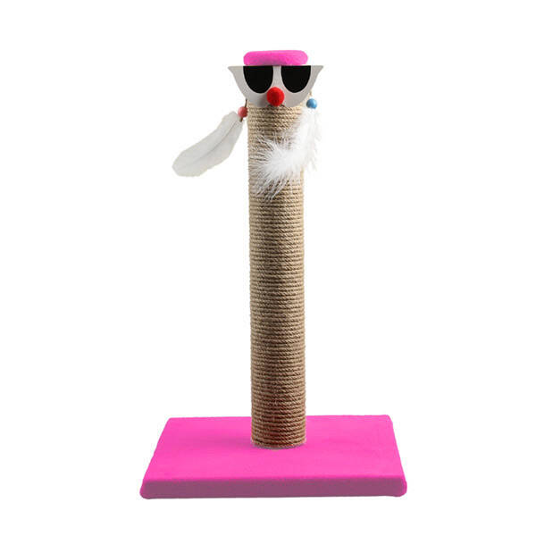 Markamama Palyaço Kedi Tırmalama Tahtası 46 Cm Pembe - 1