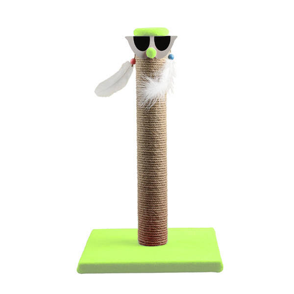 Markamama Palyaço Kedi Tırmalama Tahtası 46 Cm Yeşil - 1