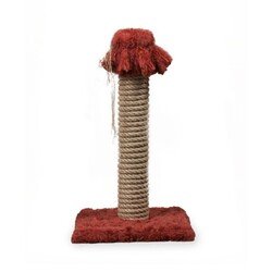 Markamama Kedi Tırmalama Tahtası Peluş Bordo - 2