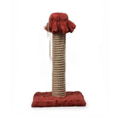 Markamama Kedi Tırmalama Tahtası Peluş Bordo - 2