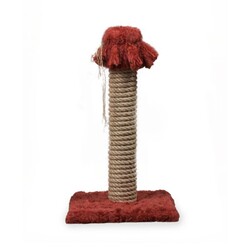 Markamama Kedi Tırmalama Tahtası Peluş Bordo - 2