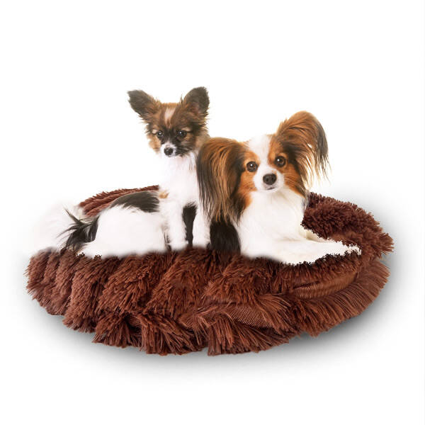 Tigres Puffy Çinçila Simit Şeklinde Kedi ve Köpek Yatağı 50 Cm - 2