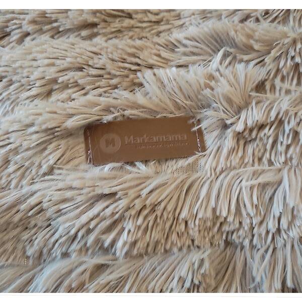 Tigres Pufo Kedi Köpek Yatağı Bej Şeritli 60x60 - 2