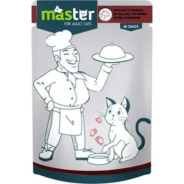 Master Jöle İçinde Dana Etli Pouch Kedi Maması 80 Gr - 1