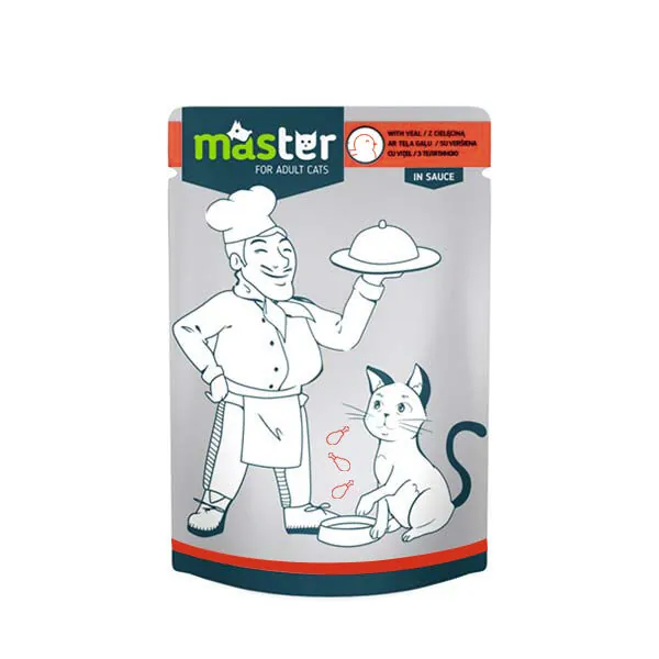 Master Jöle İçinde Kümes Hayvanlı Pouch Kedi Maması 80 Gr - 1