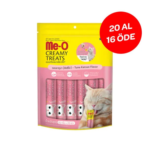 Me-O Çizgili Orkinos Balıklı Sıvı Kedi Ödül Maması 16 X 15 GR + 4 Adet HEDİYELİ ! - 1