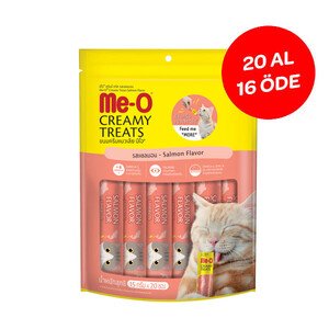 Me-O Tahılsız Somonlu Kremalı Kedi Ödülü 16 X 15 GR + 4 ADET HEDİYELİ