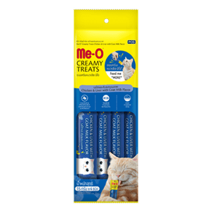 Me-O CreamyTreats Tavuk Ciğer Keçi Sütlü Jel Mama 15gr x 4 adet