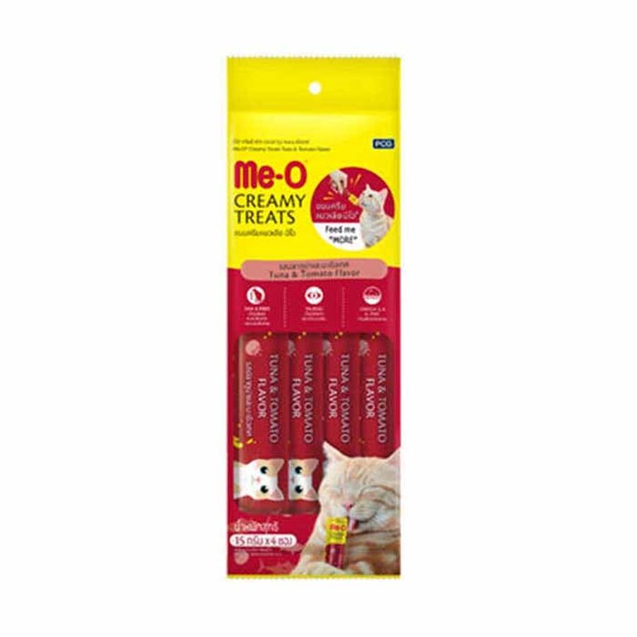 Me-O CreamyTreats Ton Balığı Domatesli Jel Mama 15gr x 4 adet - 1