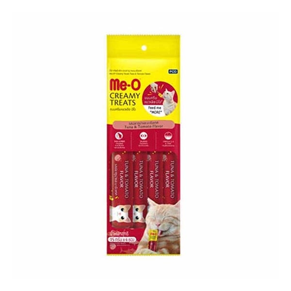 Me-O CreamyTreats Ton Balığı Domatesli Jel Mama 15gr x 4 adet - 2