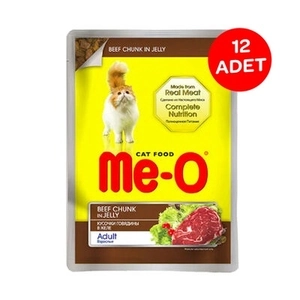 Me-O Dana Etli Kedi Yaş Maması 80 Gr X 12 Adet