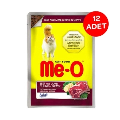 Me-O Dana Ve Kuzu Eti Kedi Yaş Maması 80 Gr X 12 Adet - 1
