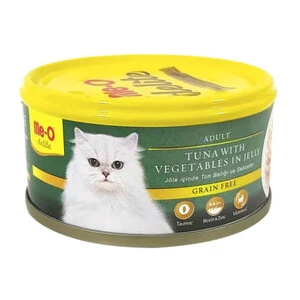 Me-O Jöle İçinde Ton Balıklı ve Sebzeli Tahılsız Kedi Konservesi 80 GR - 2
