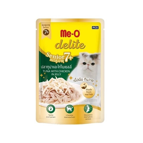 Me-O Delıte Senıor 7+ Ton Balığı İle Tavuk Yaşmama 70gr - 2