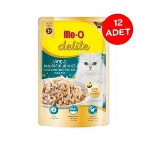 Me-O Delite Ton Balıklı Tavuklu Soslu Kedi Yaşmama 70gr X 12 Adet
