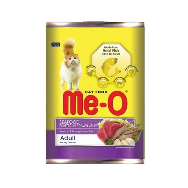 Me-O  Deniz Lezzetleri Karıdes Soslu Kedi Konserve 400 Gr - 1