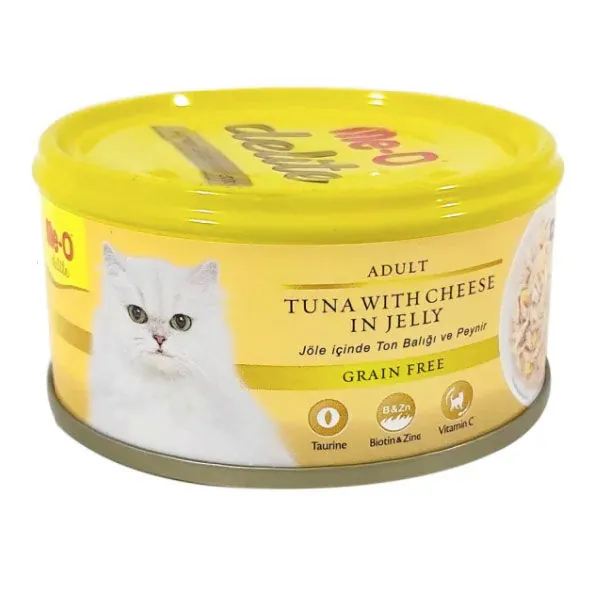Me-O Jöle İçinde Ton Balıklı ve Peynirli Tahılsız Kedi Konservesi 80 GR - 2