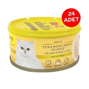 Me-O Jöle İçinde Ton Balıklı ve Peynirli Tahılsız Kedi Konservesi 80 GR x 24 Adet - 2