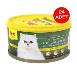 Me-O Jöle İçinde Ton Balıklı ve Sebzeli Tahılsız Kedi Konservesi 80 GR x 24 Adet - 2