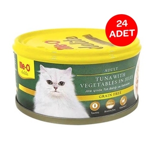 Me-O Jöle İçinde Ton Balıklı ve Sebzeli Tahılsız Kedi Yaş Maması 80 GR x 24 Adet - 2
