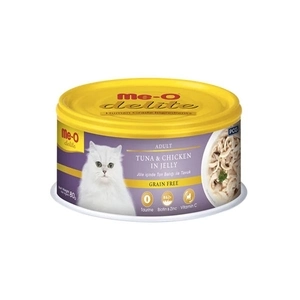 Me-O Jöle İçinde Ton Balıklı ve Tavuklu Tahılsız Kedi Konservesi 80 GR