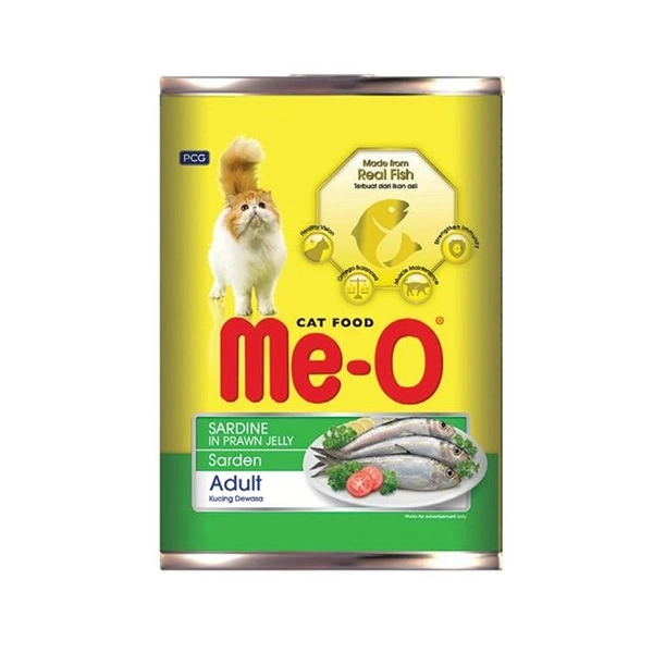 Me-O  Sardalya Karıdes Soslu Kedi Konserve 400 Gr - 1