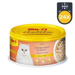 Me-O Sos İçinde Tavuklu Tahılsız Kedi Konservesi 80 GR x 24 Adet