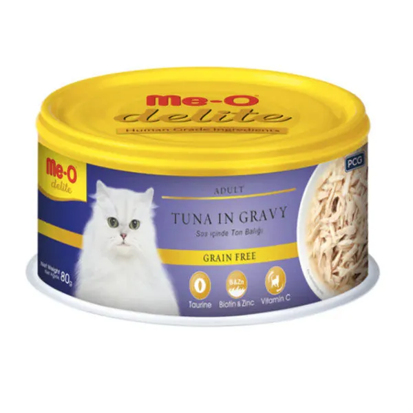 Me-O Sos İçinde Ton Balıklı Tahılsız Kedi Konservesi 80 GR - 1