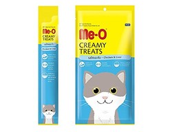 Me-O Tahılsız Tavuk ve Ciğerli Kremalı Kedi Ödülü 4*15 Gr - 2