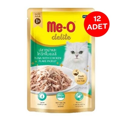 Me-O Tahılsız Tuna Balıklı Ve Tavuklu Yaş Kedi Maması 70 GR X 12 Adet - 1