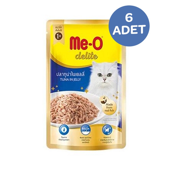 Me-O Tahılsız Tuna Balıklı Yaş Kedi Maması 70 Gr x 6 Adet - 1