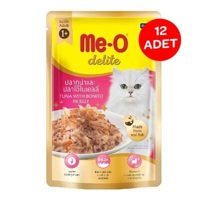 Me-O Tahılsız Tuna Ve Palamut Balıklı Yaş Kedi Maması 70 GR X 12 Adet - 1