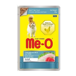 ME-O Tavuk Pirinç ve Ton Balıklı Pouch Kedi Yaş Maması 80gr