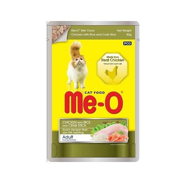ME-O Tavuk Pirinç ve Yengeç Çubuklu Pouch Kedi Konservesi 80gr - 2