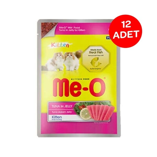Me-O Ton Balıklı Yavru Kedi Yaş Maması 80 Gr X 12 Adet - 1
