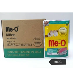 Me-O Ton Balık&Sardalyalı Yavru Kedi Yaş Maması 80 Gr - 6